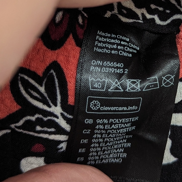 H&M Flare Floral Print Pleated Midi Skirt - Picture 6 of 9